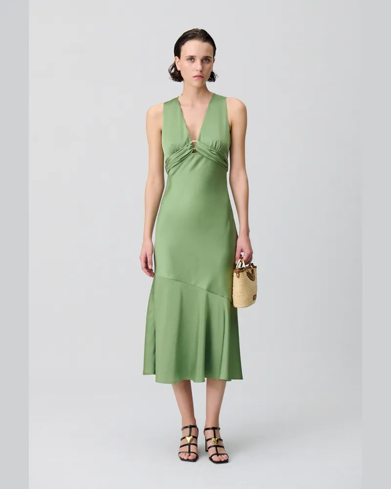 Claudie Pierlot Fließendes Maxikleid Vert