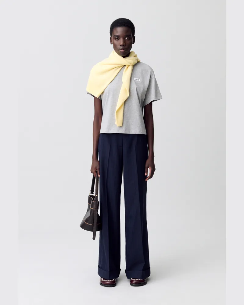 Claudie Pierlot Gerade Anzughose Zweifarbig