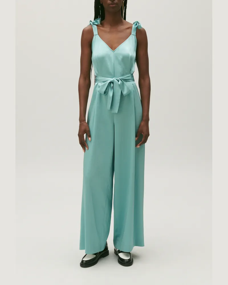 Claudie Pierlot Fließender Jumpsuit Wassergrün Wasser-grün