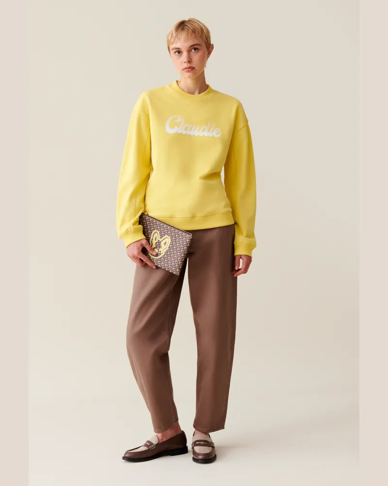Claudie Pierlot Weites Claudie Sweatshirt Gelb