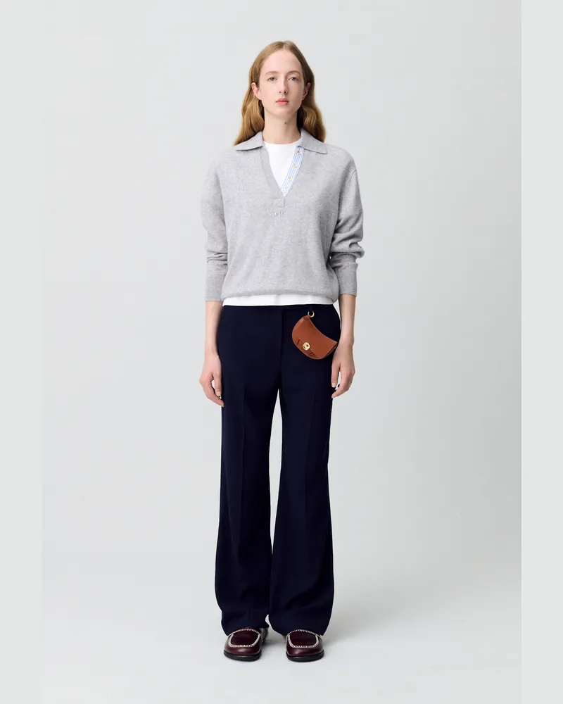 Claudie Pierlot Gerade geschnittener Anzughose Marine