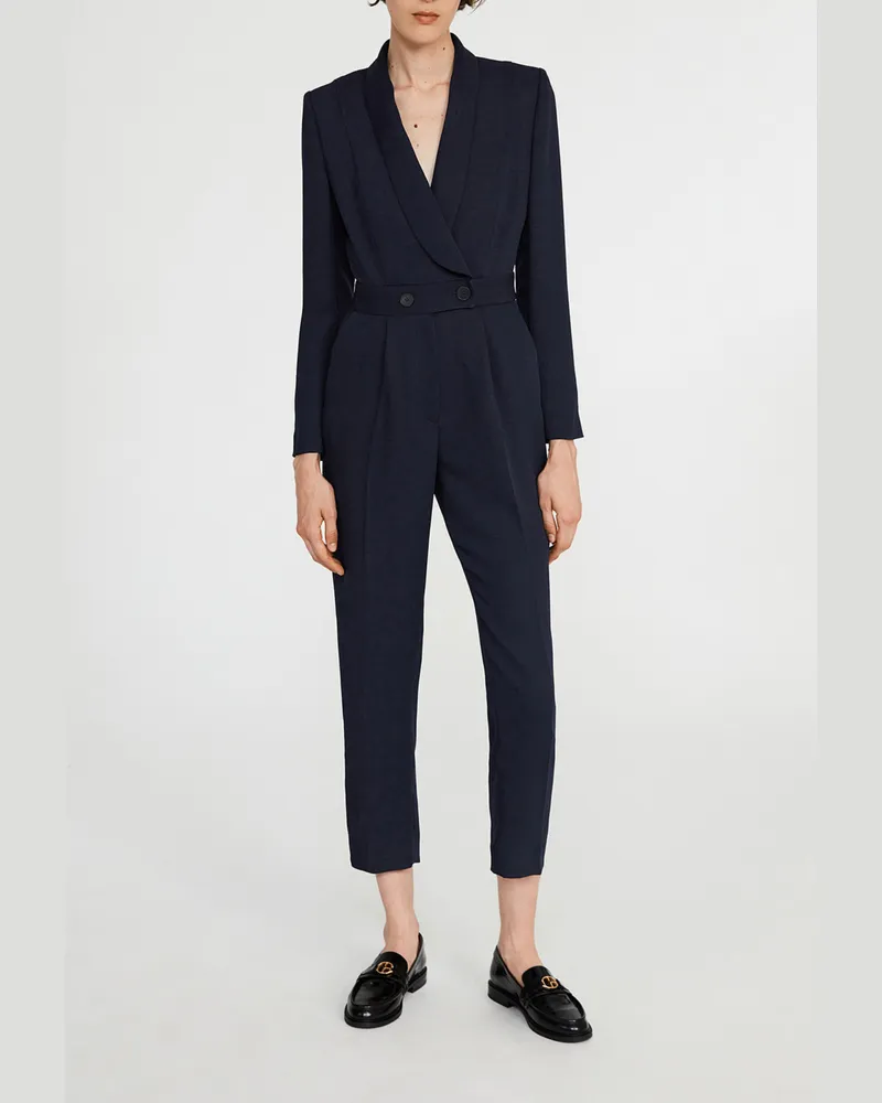 Claudie Pierlot Taillierter Jumpsuit Marine