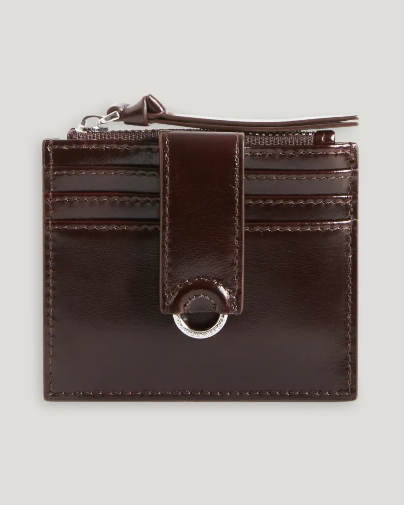 Claudie Pierlot Kartenetui aus braunem Leder Braun