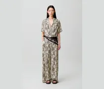 Satinhemd mit Animalprint