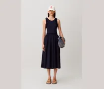 Kleid im Baumwoll-Materialmix