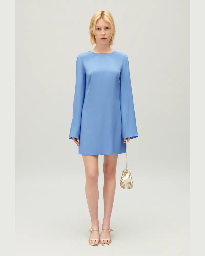 Claudie Pierlot Kurzes Kleid Rückenausschnitt Lavendel Lavande