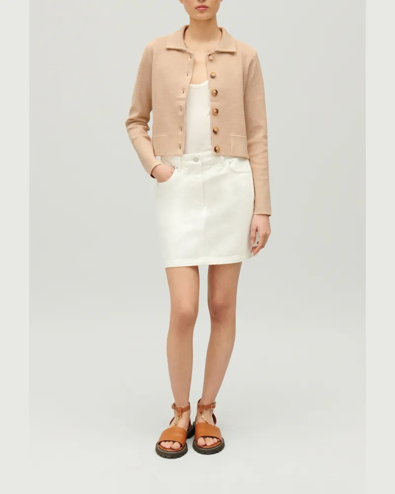 Claudie Pierlot Strick-Cardigan Beige