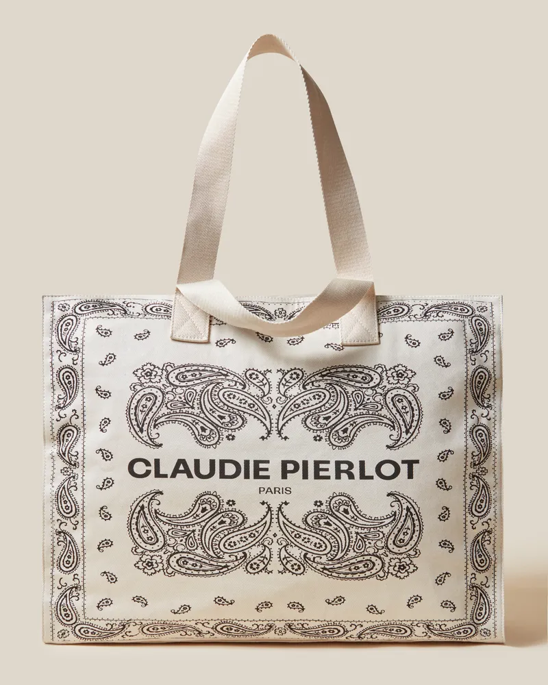 Claudie Pierlot Tote Bag aus recycelter Baumwolle Multico