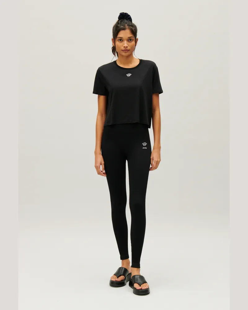 Claudie Pierlot Kurzes T-Shirt Claudie x Circle Schwarz