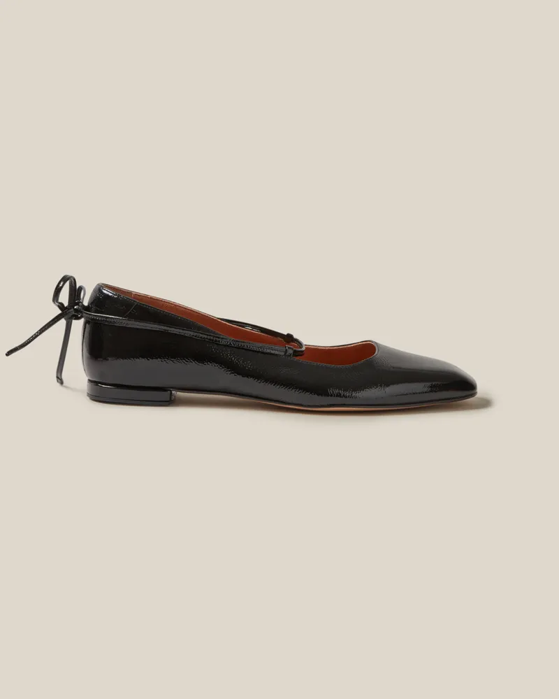 Claudie Pierlot Ballerinas Lackleder Schwarz