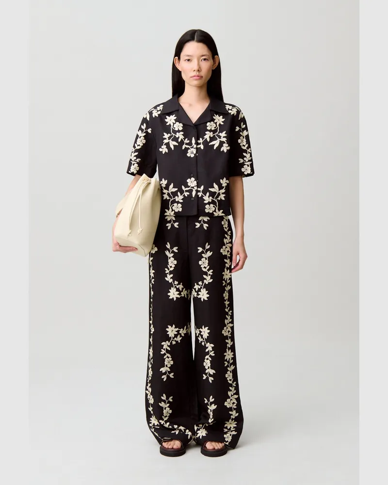 Claudie Pierlot Geblümtes Hemd Dunkler