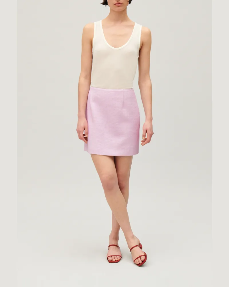 Claudie Pierlot Kurzer Tweed-Rock Lila