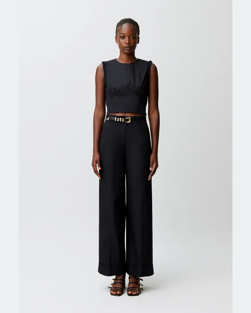 Claudie Pierlot Weite Hose Marine