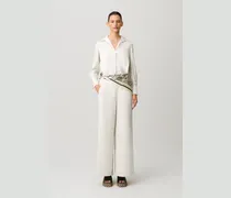 Fließende Bluse mit Kragen