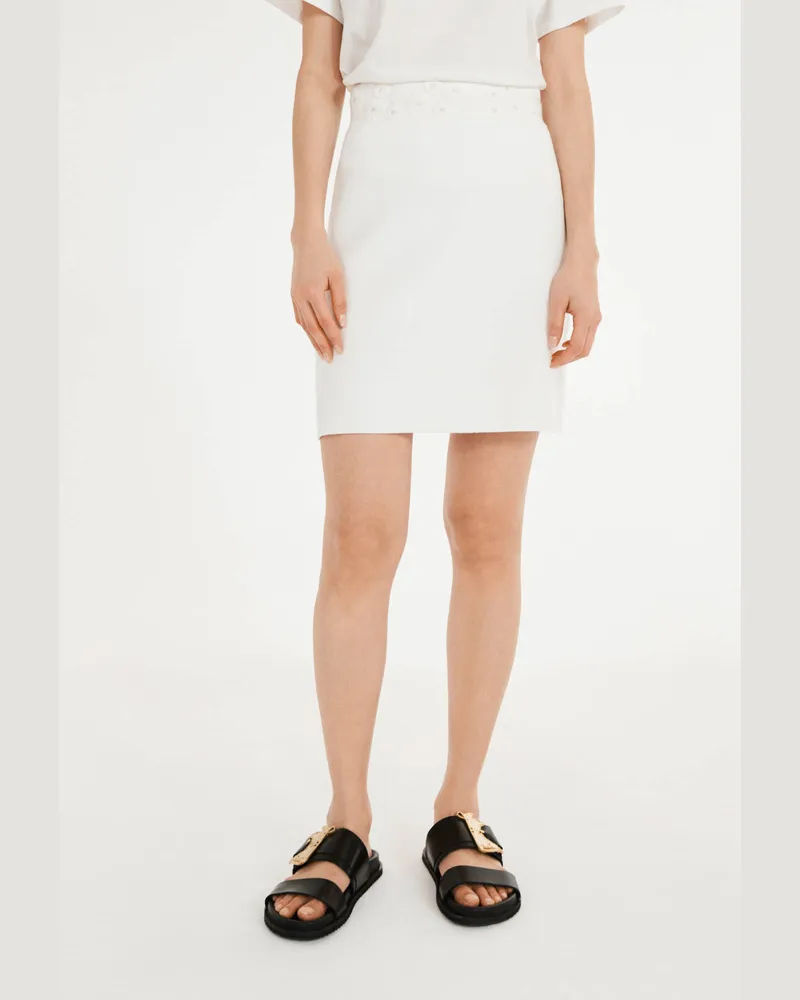 Claudie Pierlot Weißer Rock Ecru