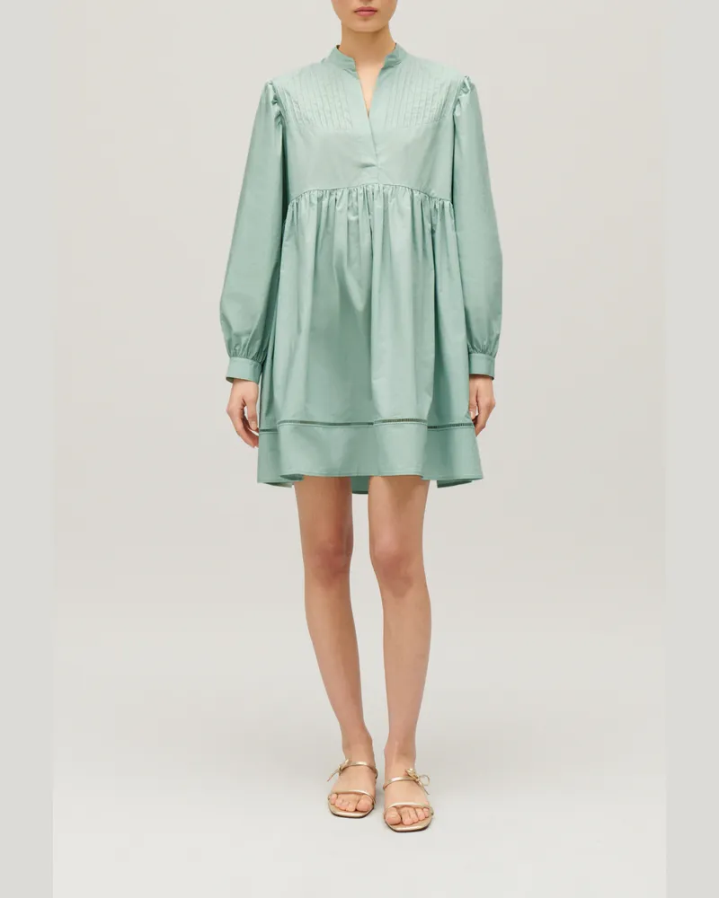 Claudie Pierlot Kleid mit Kimono-Kragen Mandel