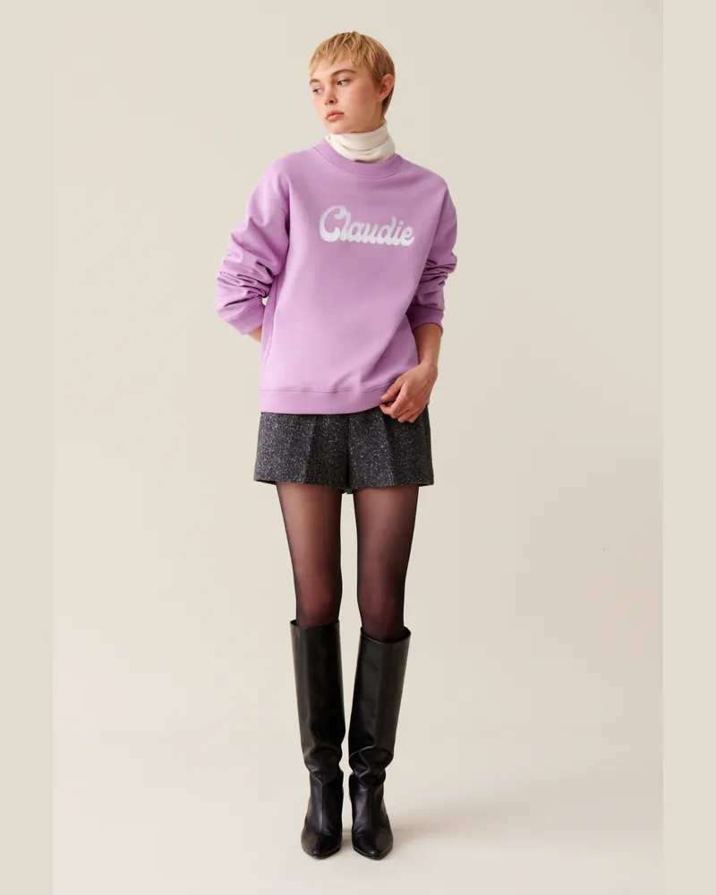 Claudie Pierlot Weites Claudie Sweatshirt Rosa