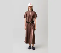 Fließendes Midi-Kleid