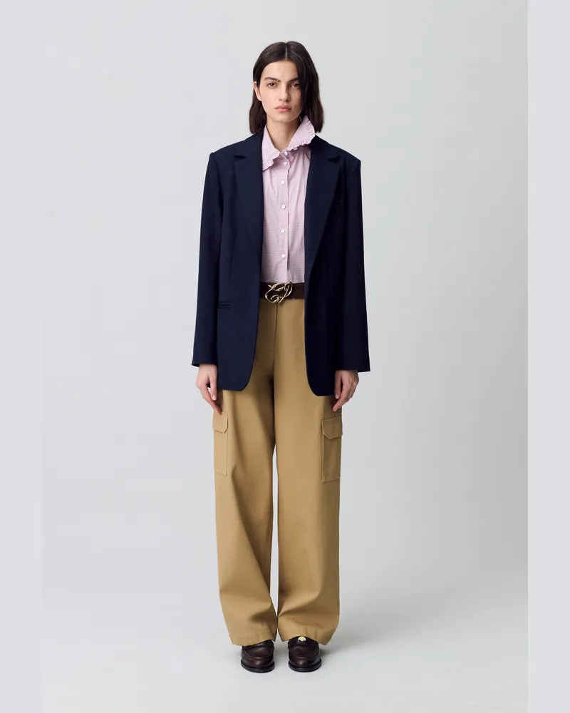 Claudie Pierlot Oversize-Blazer Marine