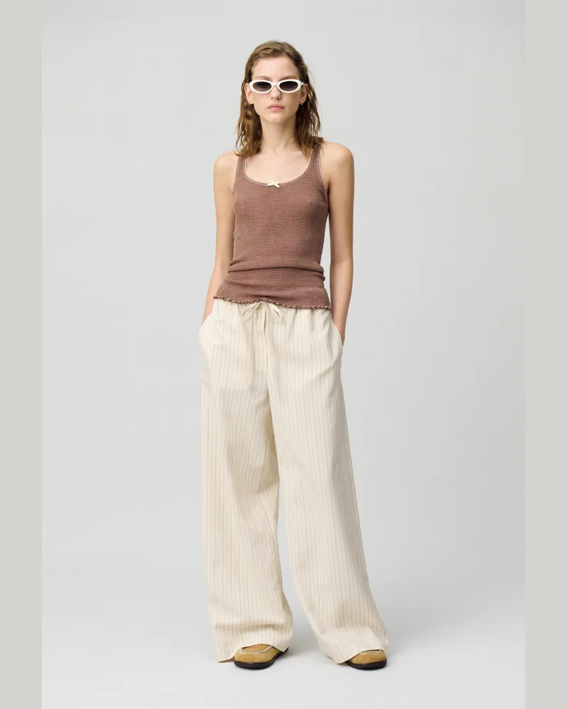 Claudie Pierlot Feinstrick-Top Braun