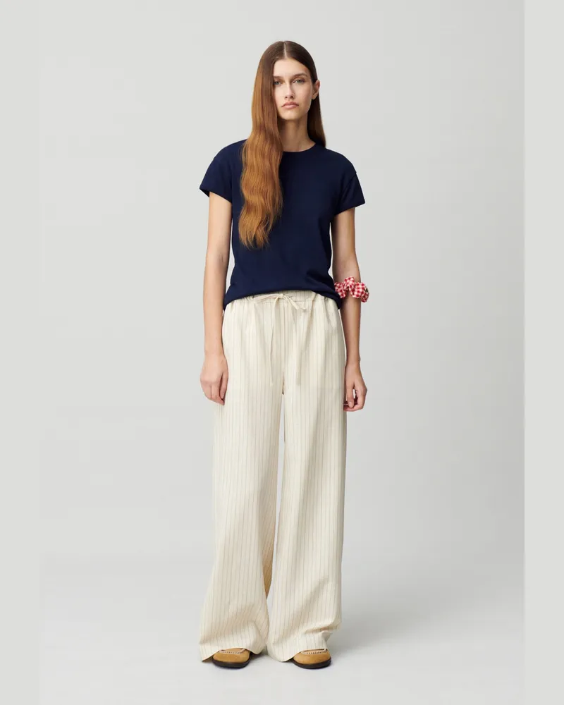 Claudie Pierlot CP Baumwoll-T-Shirt Marine