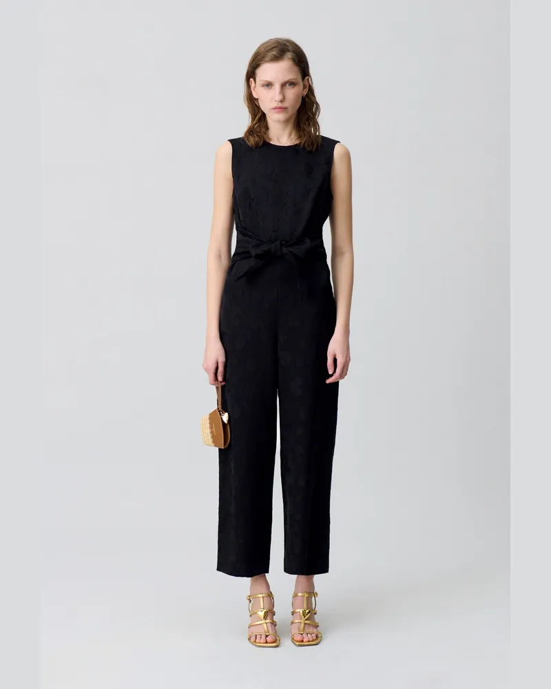 Claudie Pierlot Ärmelloser Jumpsuit Schwarz