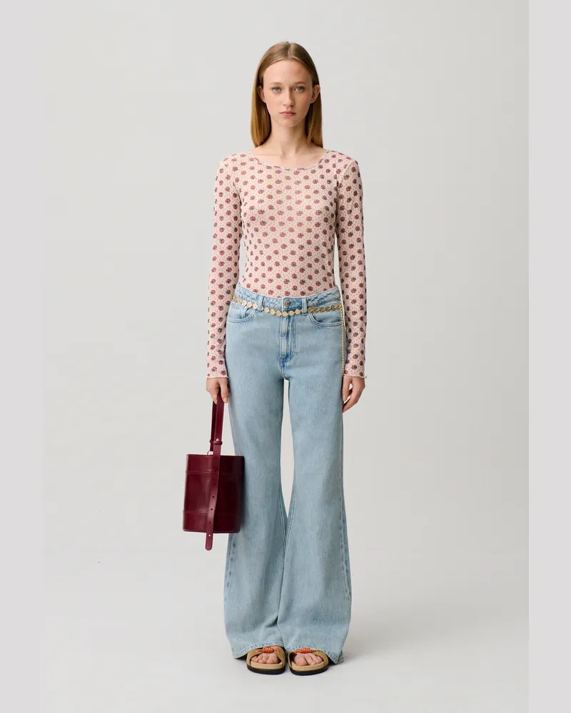 Claudie Pierlot Denim-Flare-Jeans Denim-blue