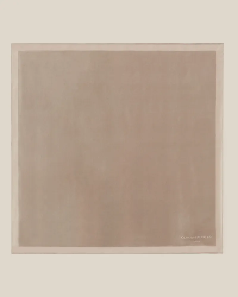 Claudie Pierlot Seidentuch 55cm x 55cm Taupe