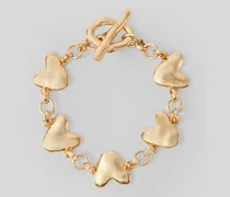 Armband mit gehämmerten Herzen
