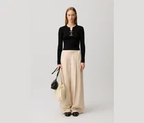 Feinstrickpullover mit Schleifen