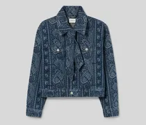 Bedruckte Jeansjacke