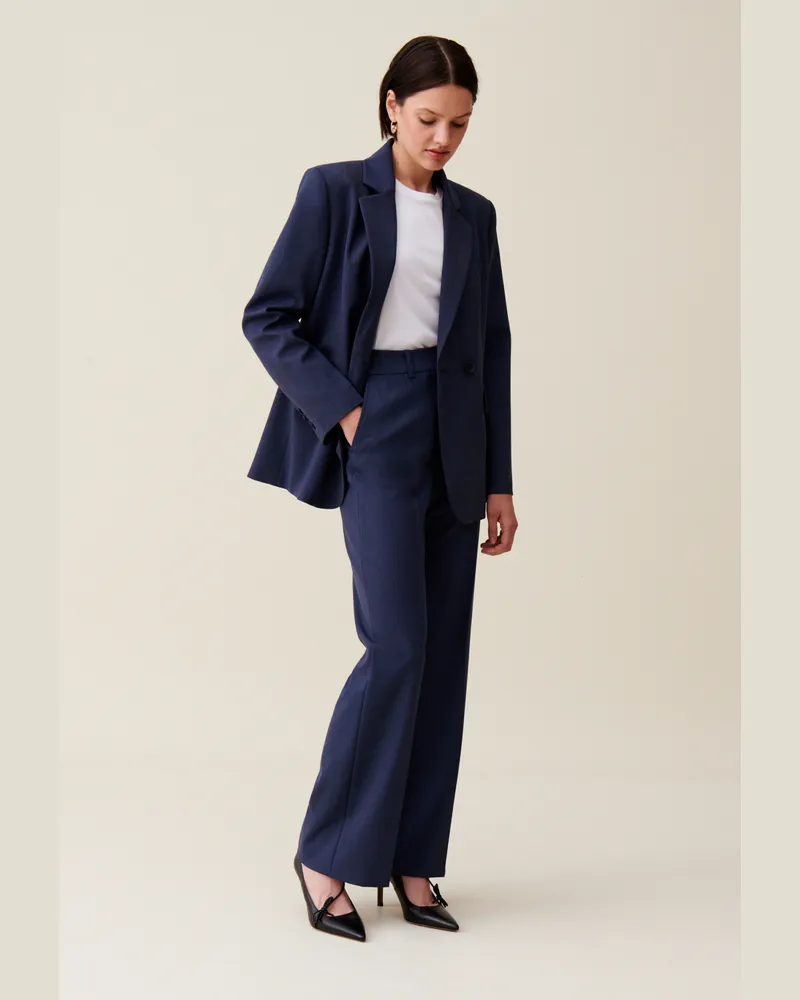 Claudie Pierlot Dunkelblaues Doppelreihiges Sakko China