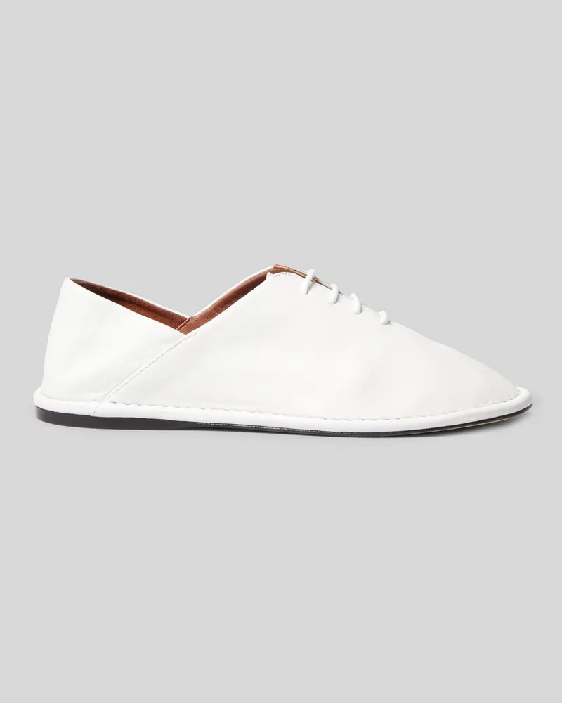 Claudie Pierlot Weiche Lederschuhe Weiß