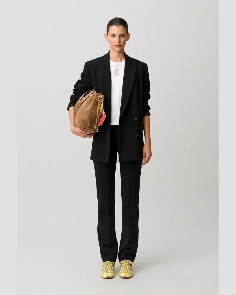 Claudie Pierlot Blazer-Jacke im Anzugstil Schwarz