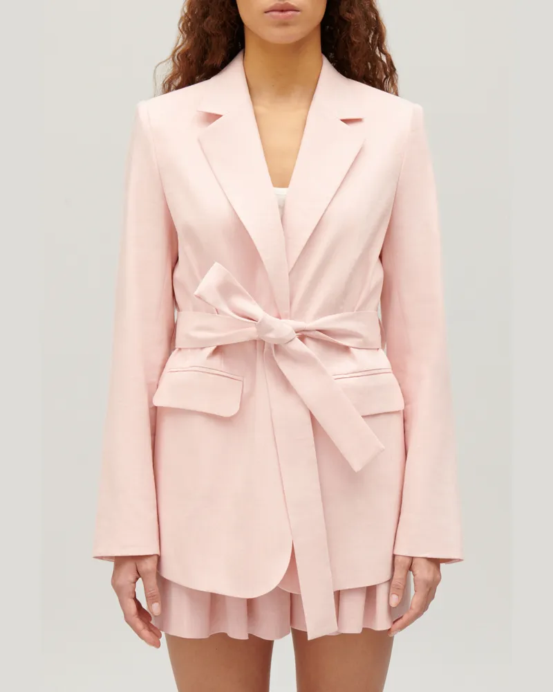 Claudie Pierlot Jacke zum Binden Pastellgrün Dragee