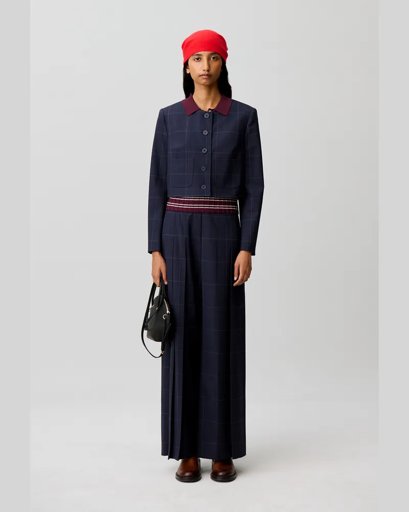Claudie Pierlot Karierte Kastenjacke Multico