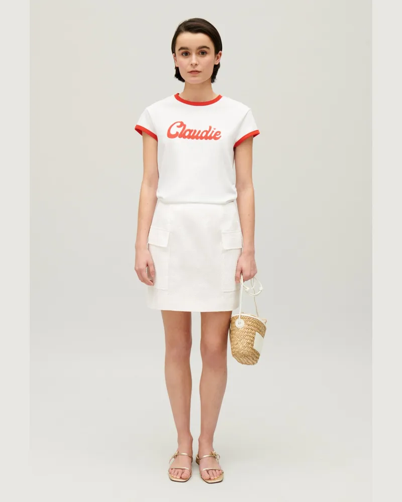 Claudie Pierlot Kurzer Rock Weiß Weiß