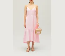 Satiniertes Midikleid