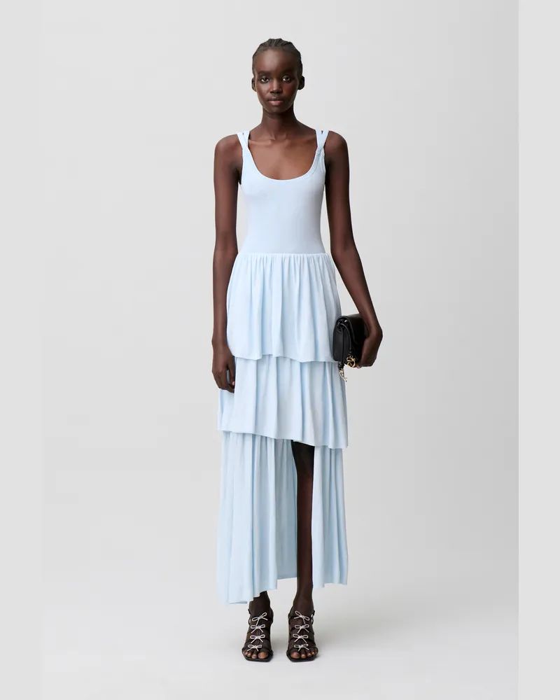 Claudie Pierlot Langes Strickkleid Weißer