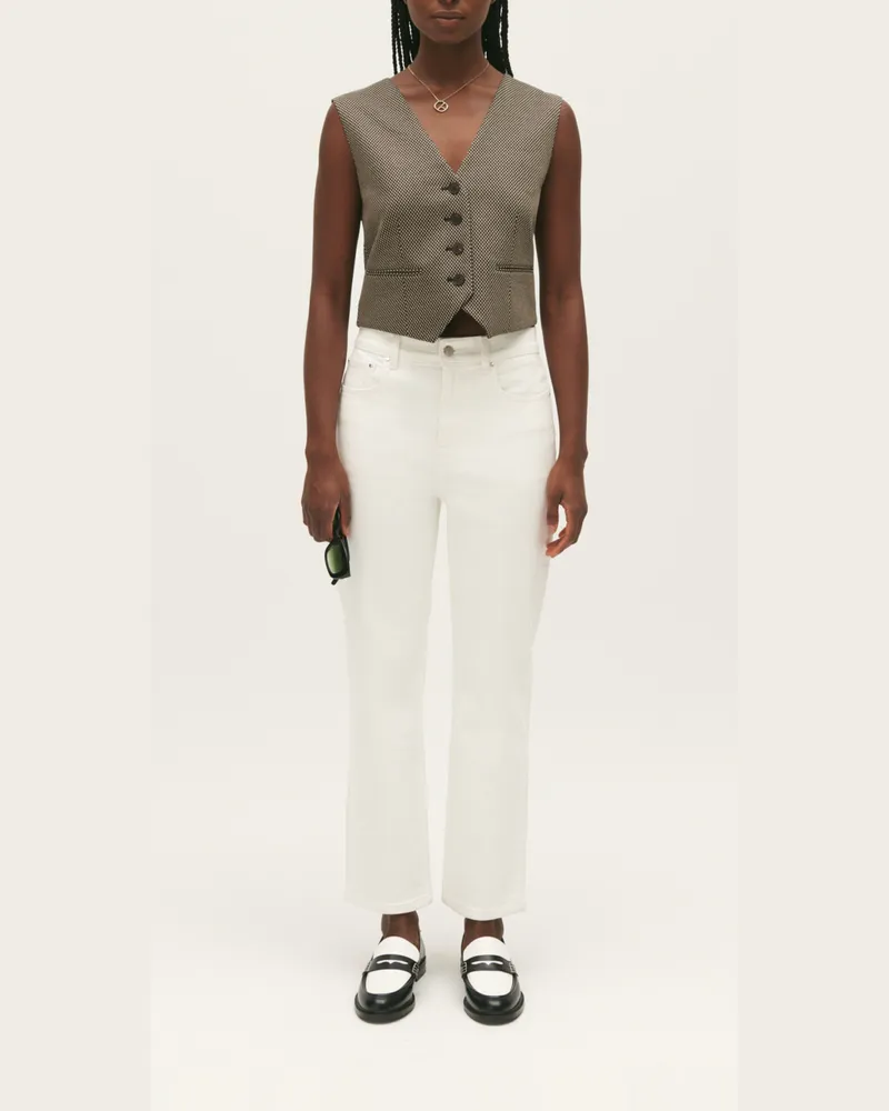 Claudie Pierlot Gerade Jeans Ecru Ecru