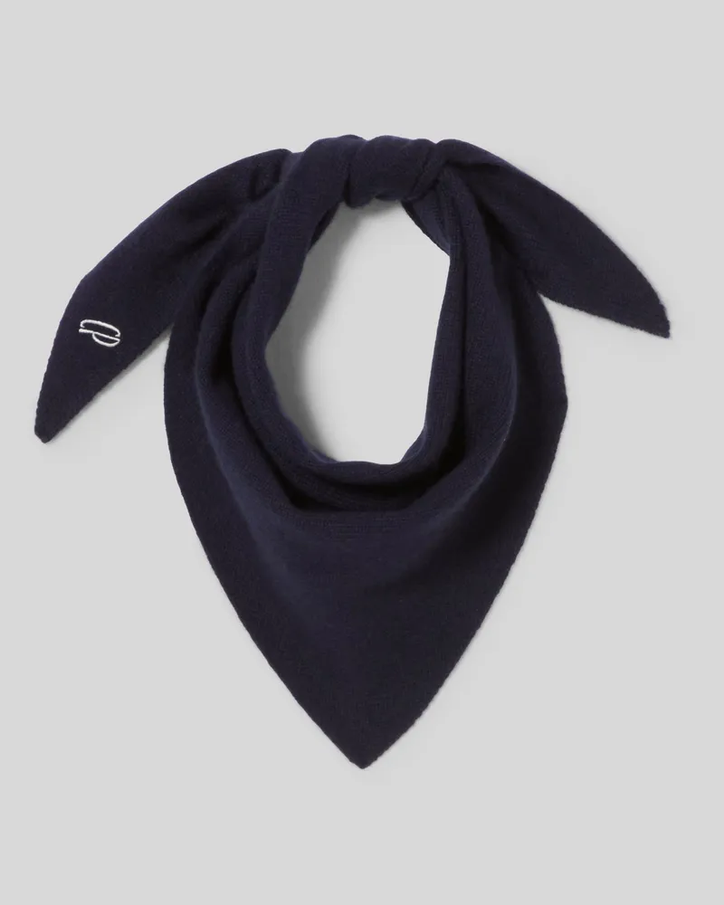 Claudie Pierlot Schal aus Wolle und Kaschmir Marine