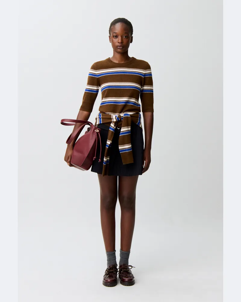Claudie Pierlot Gestreifter Rundhalspullover Multico