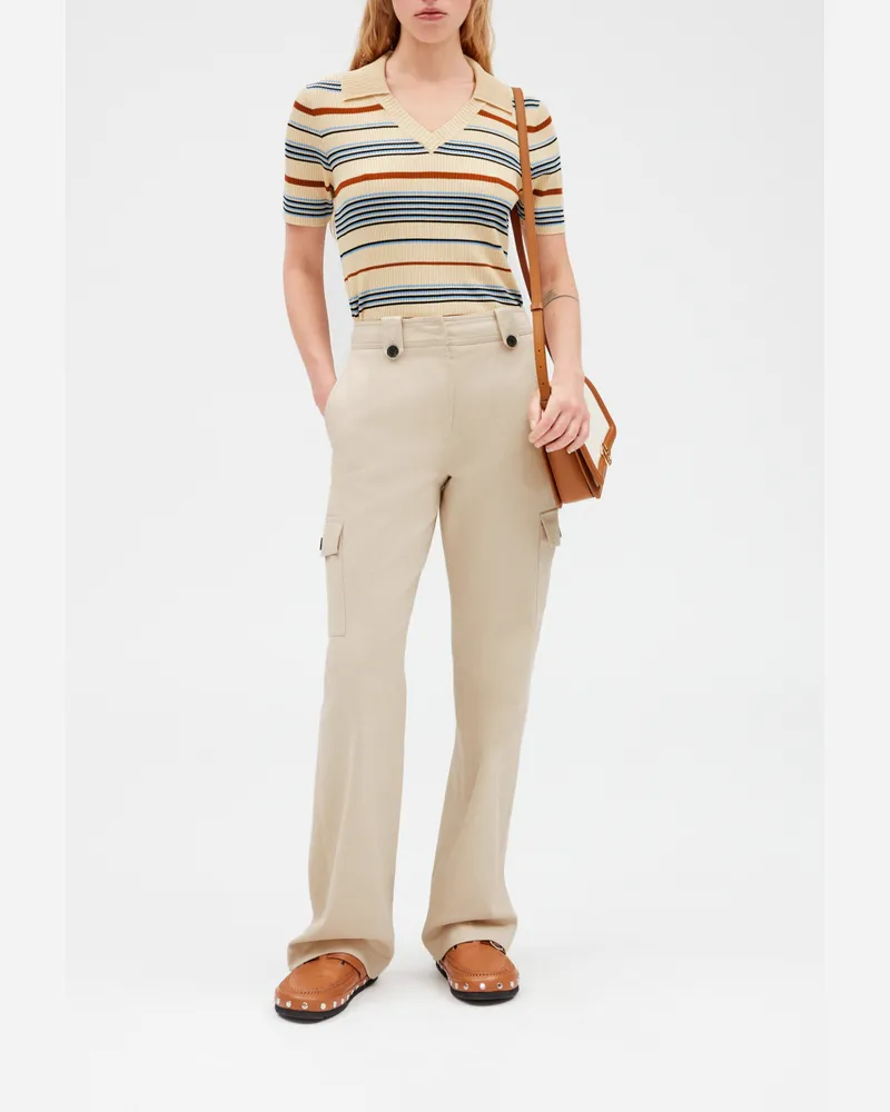 Claudie Pierlot Cargohose, beige Mastix