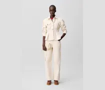 Jeans-Blouson Ecru Langarm