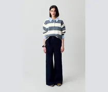 Polohemd mit breiten Streifen