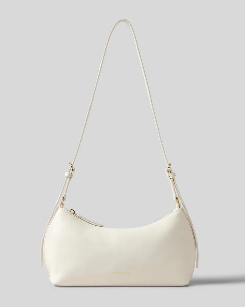 Claudie Pierlot Weiche Glattledertasche Ecru