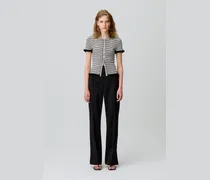 Gestreiftes Poloshirt mit Knöpfen