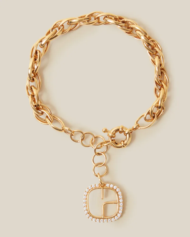 Claudie Pierlot Goldkette CP-Logo Armband Light