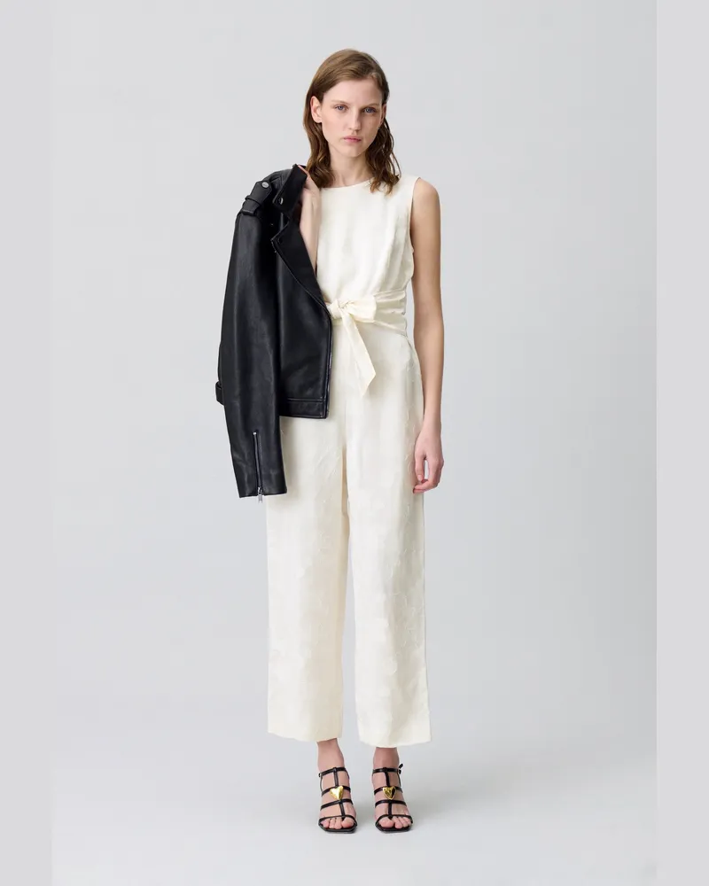 Claudie Pierlot Ärmelloser Jumpsuit Ecru