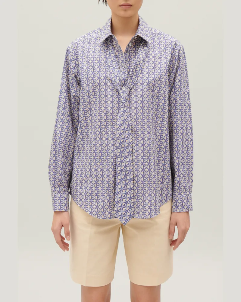 Claudie Pierlot Hemdbluse mit Monogramm Heller